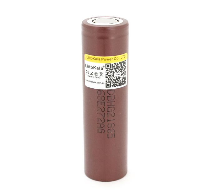 Аккумулятор 18650 LiitoKala Lii-HG2 3000 mAh литий-ионный Li-Ion высокотоковый 30А, 3.7V Плоский плюс (19304)