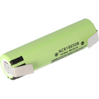Аккумулятор 18650 Panasonic NCR18650B 3400mAh U-Tags под пайку с никелевой лентой (8А)