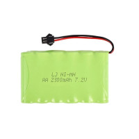 Аккумулятор AA 7.2V 2300 mAh с коннектором JST SM-2P для детских игрушек и катеров