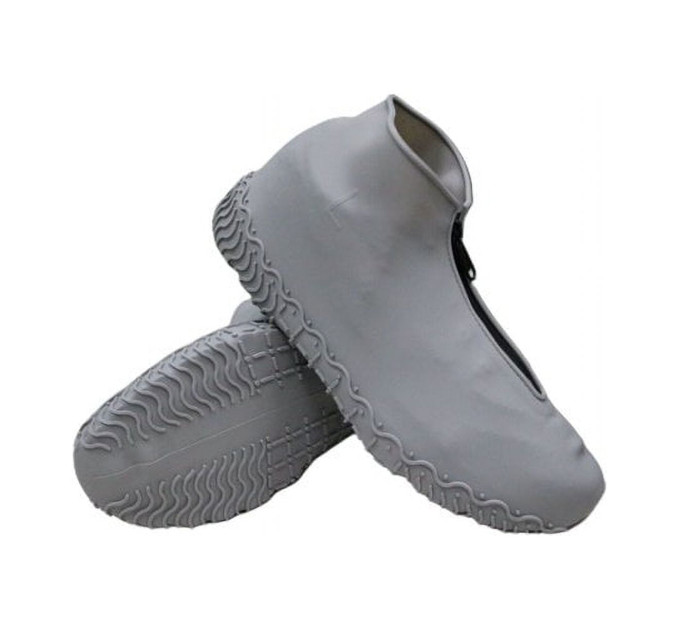 Бахилы на обувь силиконовые с застежкой LVR 016 L 38-42 (Gray) (17555)