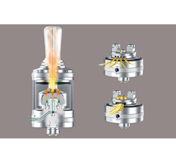 Бак обслуживаемый Hellvape Dead Rabbit MTL RTA 23mm 4ml Original (Matt Black) (17762)
