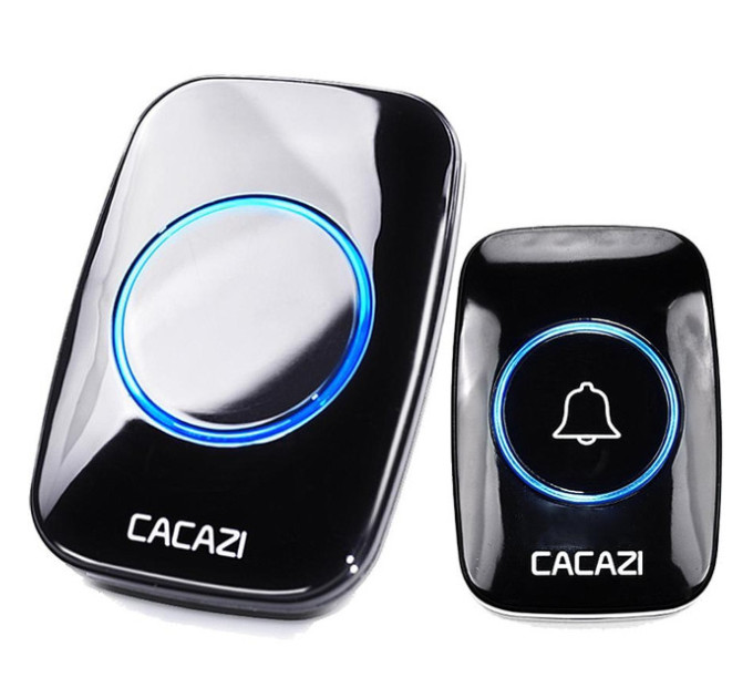 Беспроводной звонок дверной в квартиру, дом, двор Cacazi A10 дальность сигнала до 300м (Black) (18565)