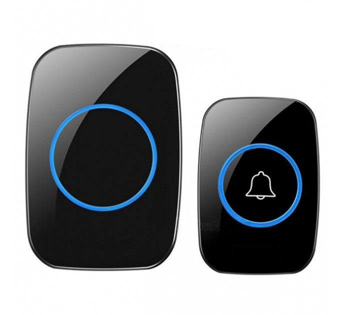 Беспроводной звонок дверной в квартиру, дом, двор Cacazi A10 дальность сигнала до 300м (Black) (18565)