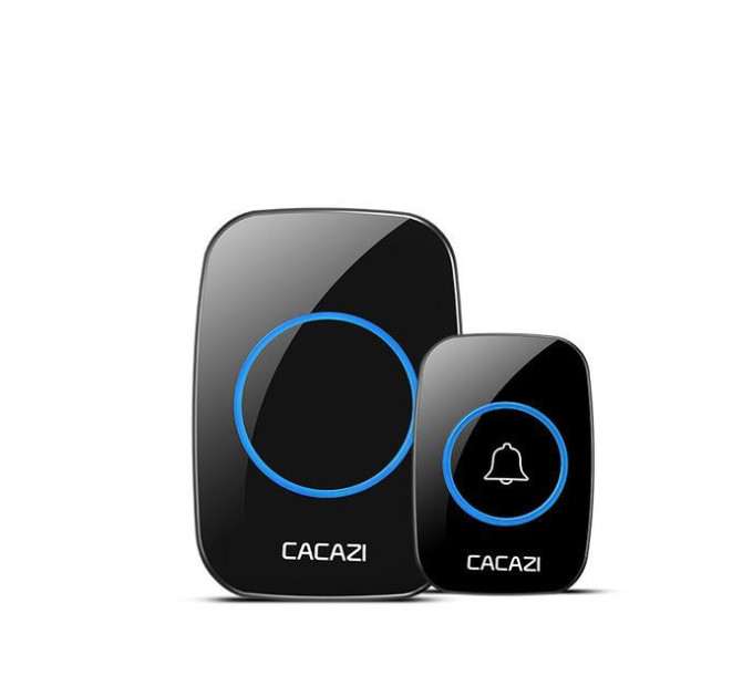 Беспроводной звонок дверной в квартиру, дом, двор Cacazi A10 дальность сигнала до 300м (Black) (18565)