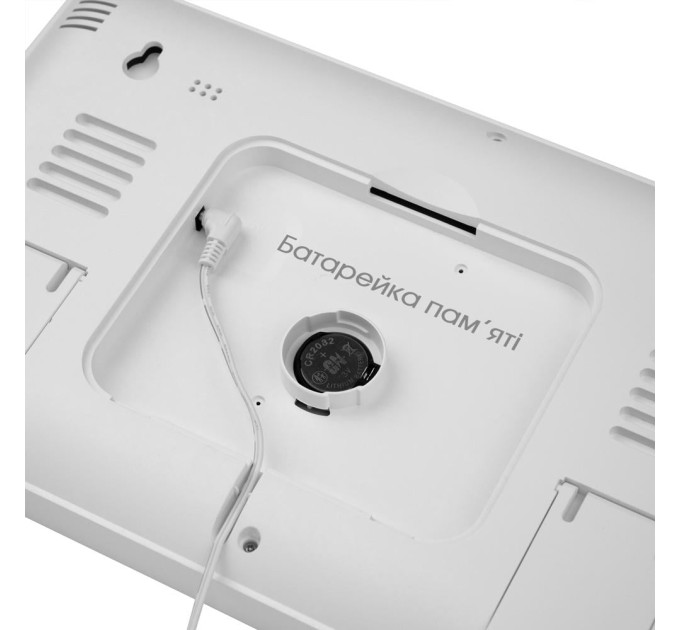 Часы электронные настенные и настольные LOSSO GRAND WC-600 Будильник с пультом (White) (18967)