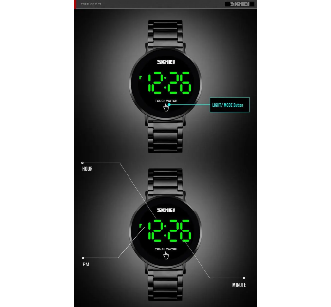 Часы наручные Skmei 1550 Original (Black, 1550SBK) (18362)