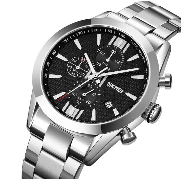 Часы наручные Skmei 9302 (Silver Black, 9302BK) (18375)