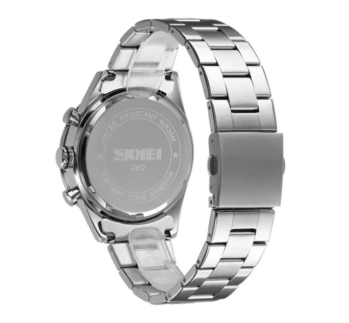Часы наручные Skmei 9302 (Silver Black, 9302BK) (18375)