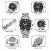 Часы наручные Skmei 9302 (Silver Black, 9302BK) (18375)