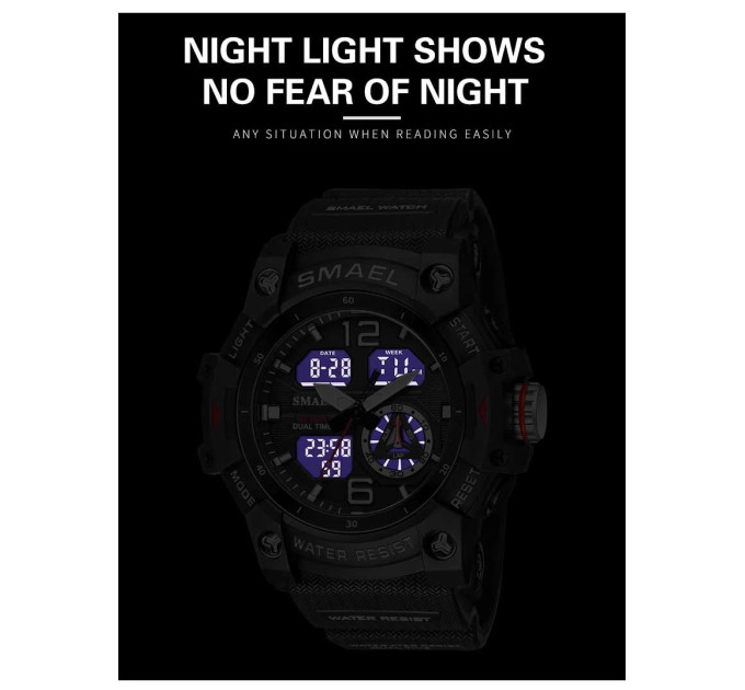 Часы наручные Smael 8007N Original (Black) (17787)