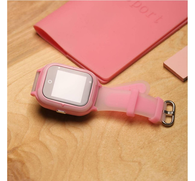 Детские умные смарт-часы Wonlex KT23  с камерой WI-FI GPS SIM-карта видеозвонок Original (Pink) (17769)