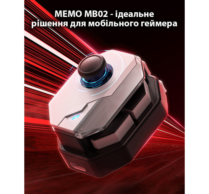Джойстик для телефона Memo MB02 Original игровой контроллер триггер (Black White) (18533)