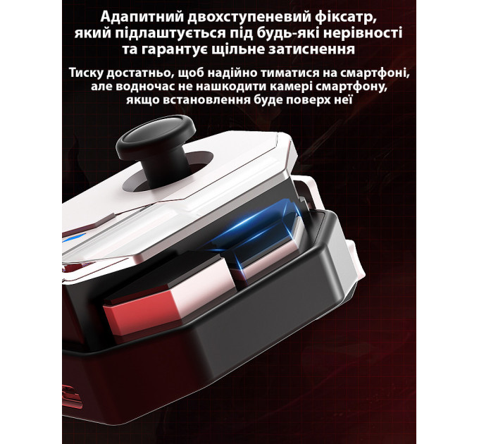 Джойстик для телефона Memo MB02 Original игровой контроллер триггер (Black White) (18533)