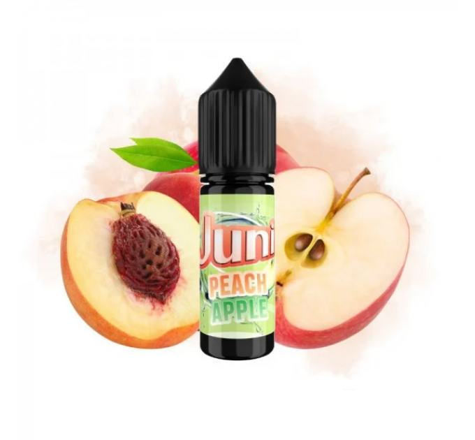 Рідина для POD систем Juni Peach Apple 15 мл 30 мг (Персик Яблуко Смородина Кислинка Холод)