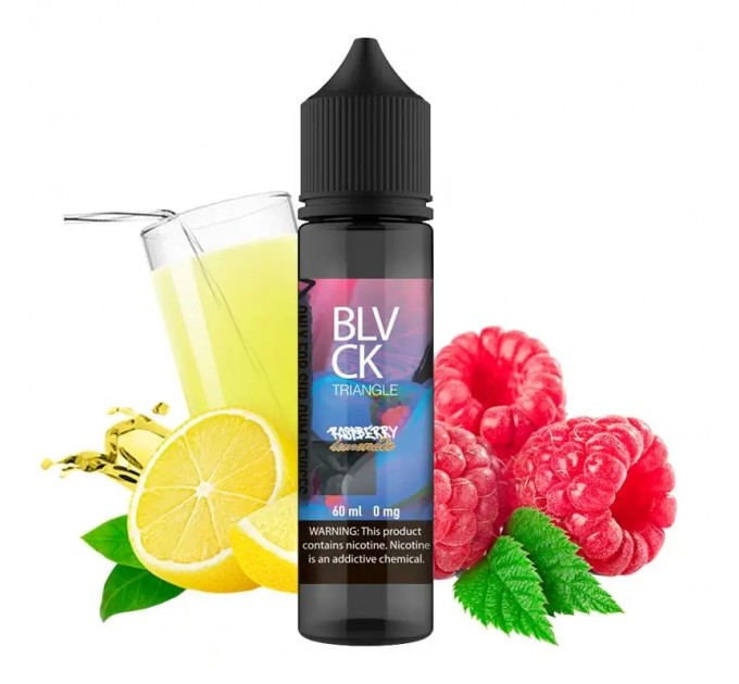 Рідина для електронних сигарет Black Triangle Raspberry Lemonade 60 мл 0 мг (малиновий лимонад)