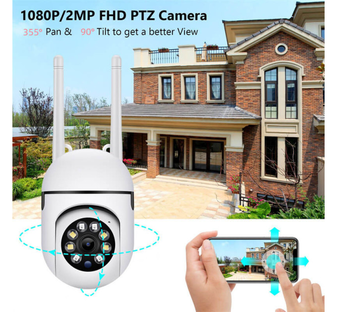 Камера видеонаблюдения беспроводная, Ночное видение PIX-LINK RW106P 720P/1MP шпионская Wi-Fi камера (White) (18658)