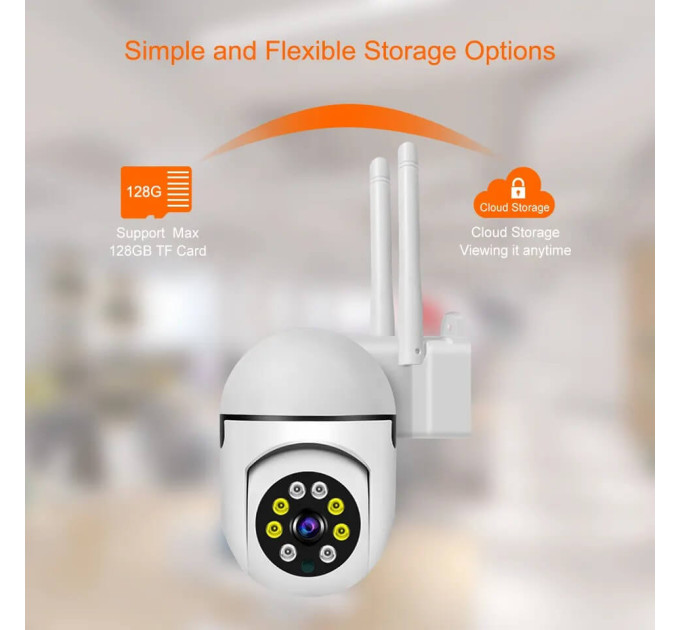 Камера видеонаблюдения беспроводная, Ночное видение PIX-LINK RW106P 720P/1MP шпионская Wi-Fi камера (White) (18658)