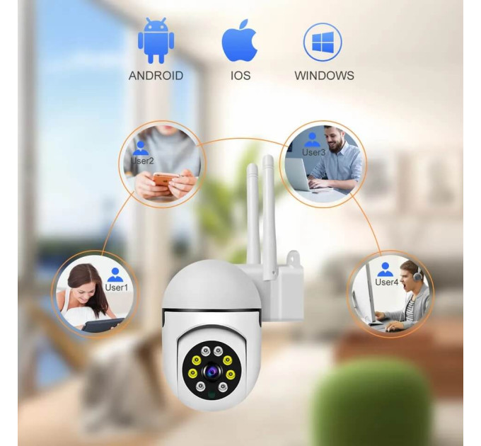 Камера видеонаблюдения беспроводная, Ночное видение PIX-LINK RW106P 720P/1MP шпионская Wi-Fi камера (White) (18658)