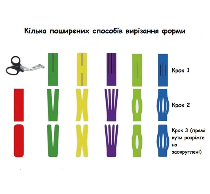 Кинезиологический тейп Kinesiology Tape L 7.5см - 5м (Purple) (17019)