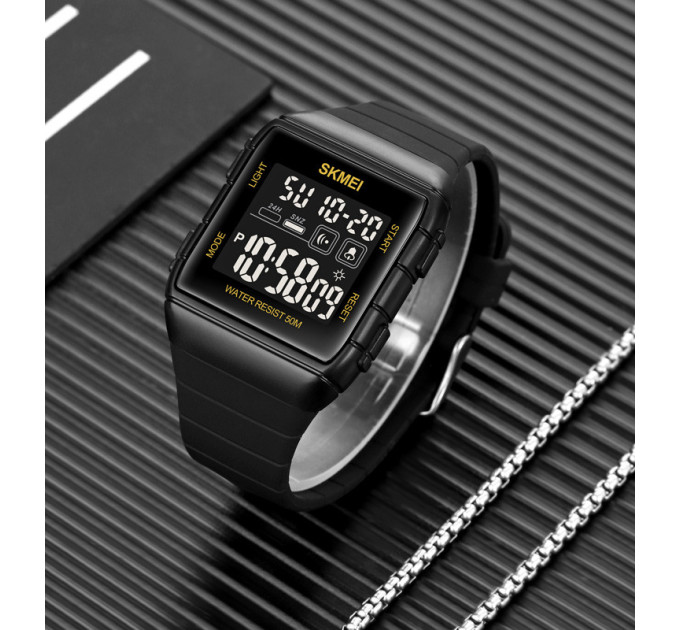 Мужские наручные часы Skmei 1960 Original спортивные классические (Black Black, 1960BKBK) (19149)