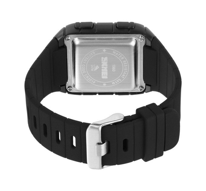 Мужские наручные часы Skmei 1960 Original спортивные классические (Black Black, 1960BKBK) (19149)