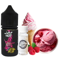Набор для самозамеса на солевом никотине Hype Black 30 мл (Ice Cream Raspberry Малиновое мороженое, 0-50 мг)