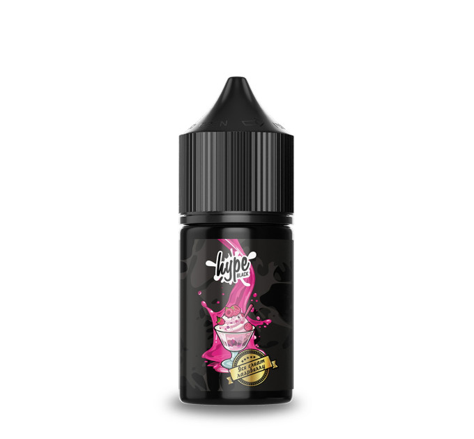 Набор для самозамеса на солевом никотине Hype Black 30 мл (Ice Cream Raspberry Малиновое мороженое, 0-50 мг) (17985)