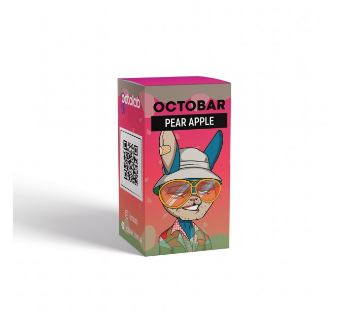 Набір для самозамісу на сольовому нікотині Octobar NFT Pear Apple 10 мл 0-50 мг (Груша та яблуко)