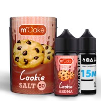 Набор для самозамеса солевой Flavorlab M-Cake 30 мл, 0-50 мг Cookie (Печенье)