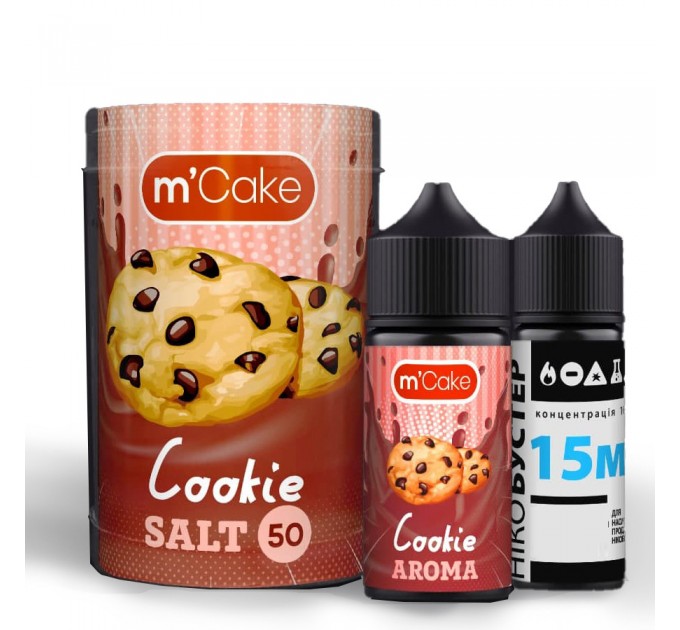 Набор для самозамеса солевой Flavorlab M-Cake 30 мл, 0-50 мг Cookie (Печенье) (15432)