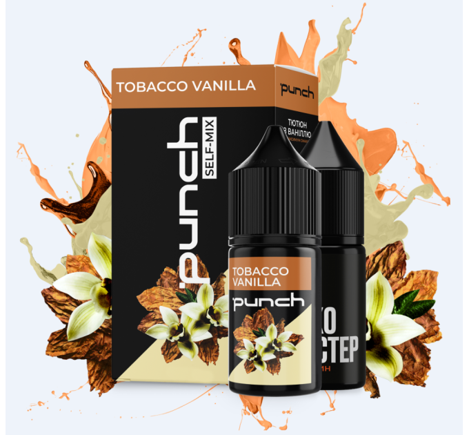 Набор для самозамеса солевой Punch 30 мл (Tobacco Vanilla Ванильный табак, 0-50 мг) (17363)