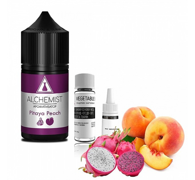 Набор компонентов для самозамеса солевой ALCHEMIST 30 мл (Pitaya Peach Питая Персик, 0-50 мг) (18092)