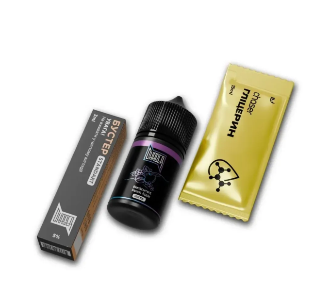 Набор компонентов для самозамеса солевой CHASER Black Ultra 30 мл (BLACKCURRANT PEACH APPLE Смородина Персик Яблоко, 0-50 мг) (18024)