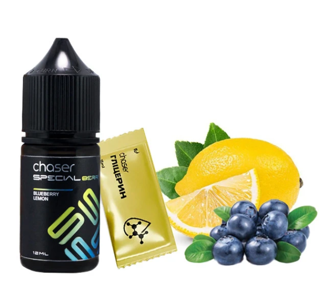 Набор компонентов для самозамеса солевой CHASER Special Berry 30 мл (BLUEBERRY LEMON Черника Лимон, 0-50 мг) (18045)