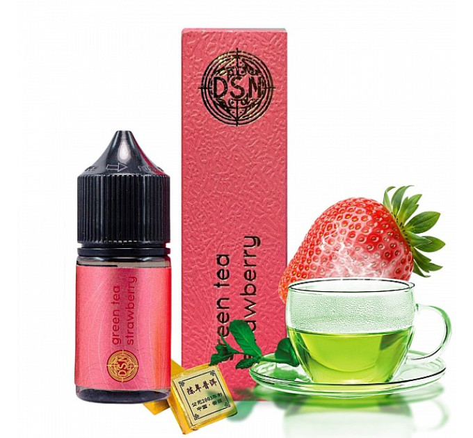 Набор компонентов для самозамеса солевой DSM TEA 30 мл (Green Tea Strawberry, чай с клубникой 0-50 мг) (19108)