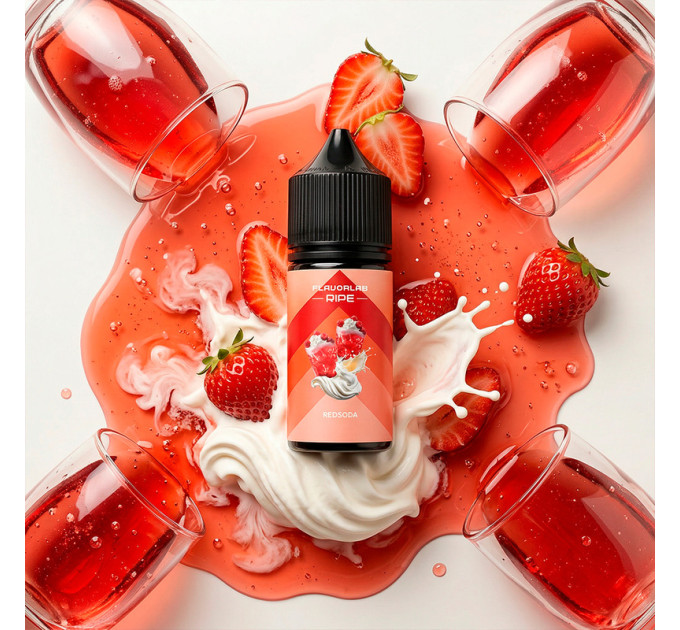 Набор компонентов для самозамеса солевой Flavorlab Ripe 30 мл (REDSODA, Малиновый лимонад 0-50 мг) (19484)