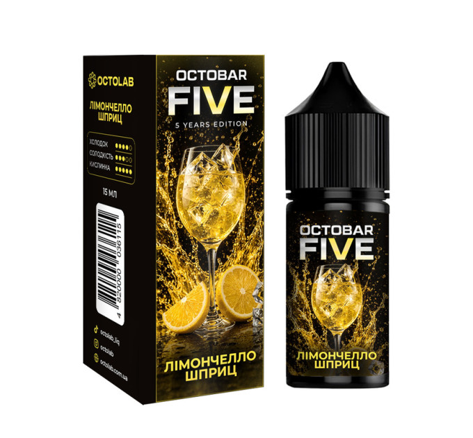 Набор компонентов для самозамеса солевой Octobar Five Limeted Edition 30 мл (Лимончелло Шприц, 0-50 мг) (19852)