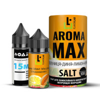 Набор компонентов для самозамеса солевой жидкости Flavorlab Aroma MAX 30 мл (Клубника-Дыня-Лимон-Мята, 0-65 мг)