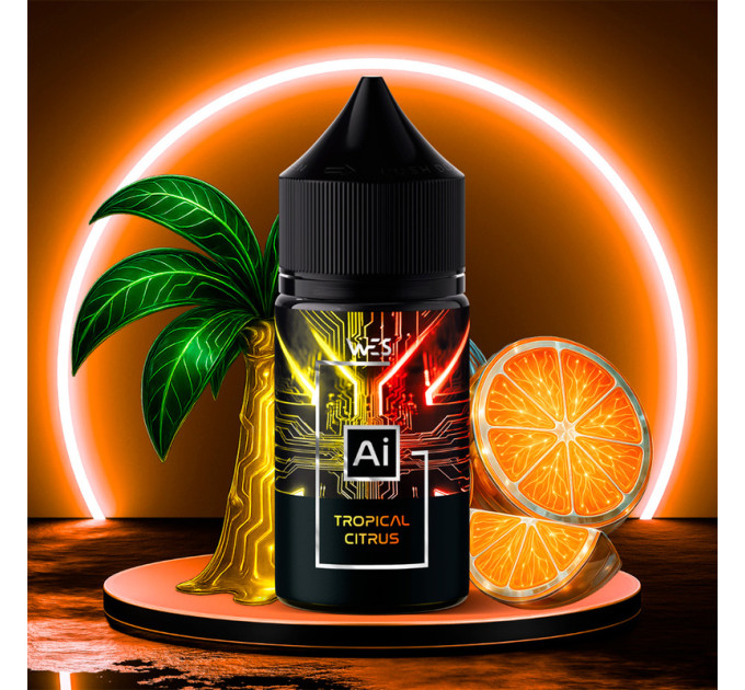 Набор компонентов для самозамеса солевой жидкости WES AI 30 мл (Tropical Citrus Тропический Цитрус, 0-50 мг) (18135)