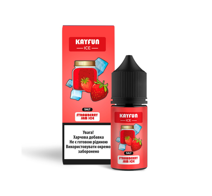 Набор компонентов для самозамеса солевой заправки Flavorlab Kayfun Ice 30 мл (Strawberry Jam Ice Клубничный джем, 0-50 мг) (18738)