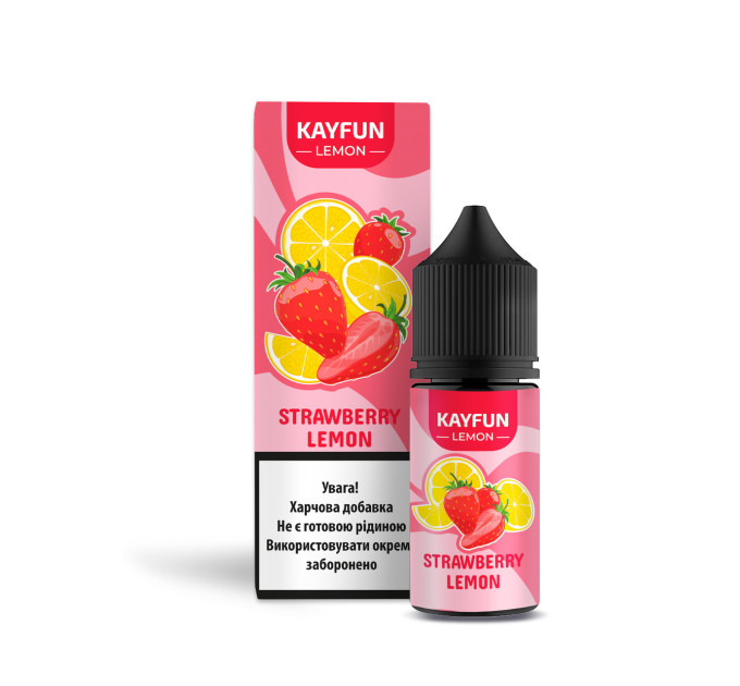 Набор компонентов для самозамеса солевой заправки Flavorlab Kayfun Lemon 30 мл (Strawberry Lemon Клубника Лимон, 0-50 мг) (18749)