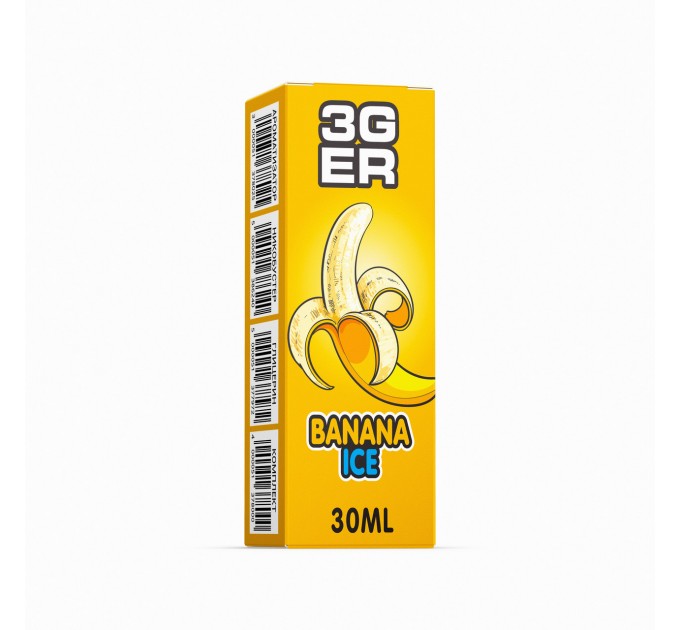 Набор компонентов заправки для самозамеса на солевом никотине 3GER 30 мл (Banana Ice, 0-50 мг) (15568)