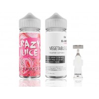 Набор заправки для самозамеса на органическом никотине Crazy Juice Rasberry 120 мл 0-3 мг (Малина)