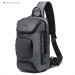 Однолямочный рюкзак через плечо Bange BG-7086 9л Сумка-слинг с USB-разъемом (Gray) (19381)