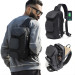 Однолямочный рюкзак через плечо Bange BG-7086 9л Сумка-слинг с USB-разъемом (Gray) (19381)