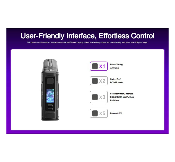 Под-система Lost Vape Thelema Nano 45W Pod 1500mAh 3ml электронная сигарета Original Kit (Mystic Aurora) (19190)