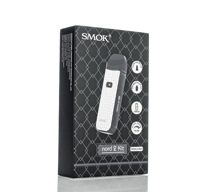 Підсистема SMOK Nord 2 Pod Kit 1500mAh 4.5ml Original (White Cobra)