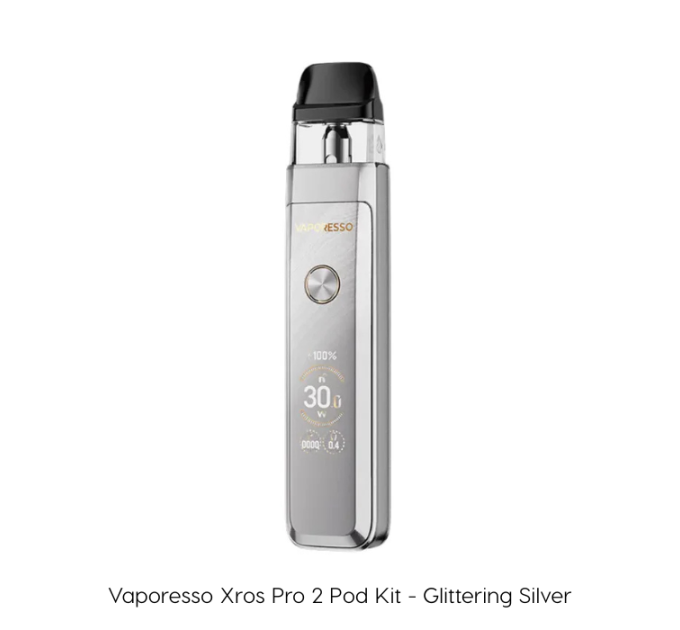 Под-система Vaporesso XROS PRO 2 30W Pod 2000mAh 3ml электронная сигарета Original Kit (Glittering Silver) (18820)