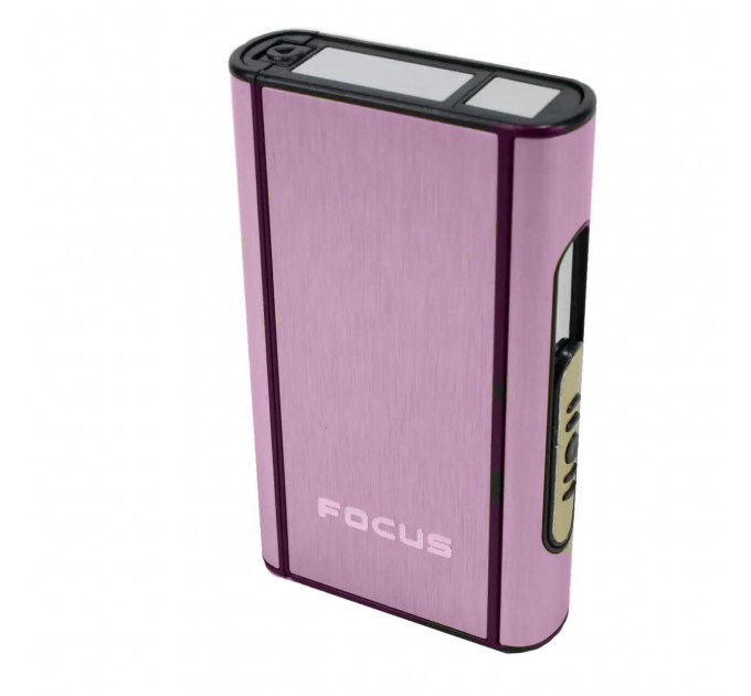 Портсигар для 10 сигарет с выбросом сигарет Focus Lavida XT-4937 (Pink)