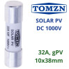 Предохранитель DC TOMZN TOPV-32 1000V 32A 10×38 мм для солнечных панелей gPV (19620)